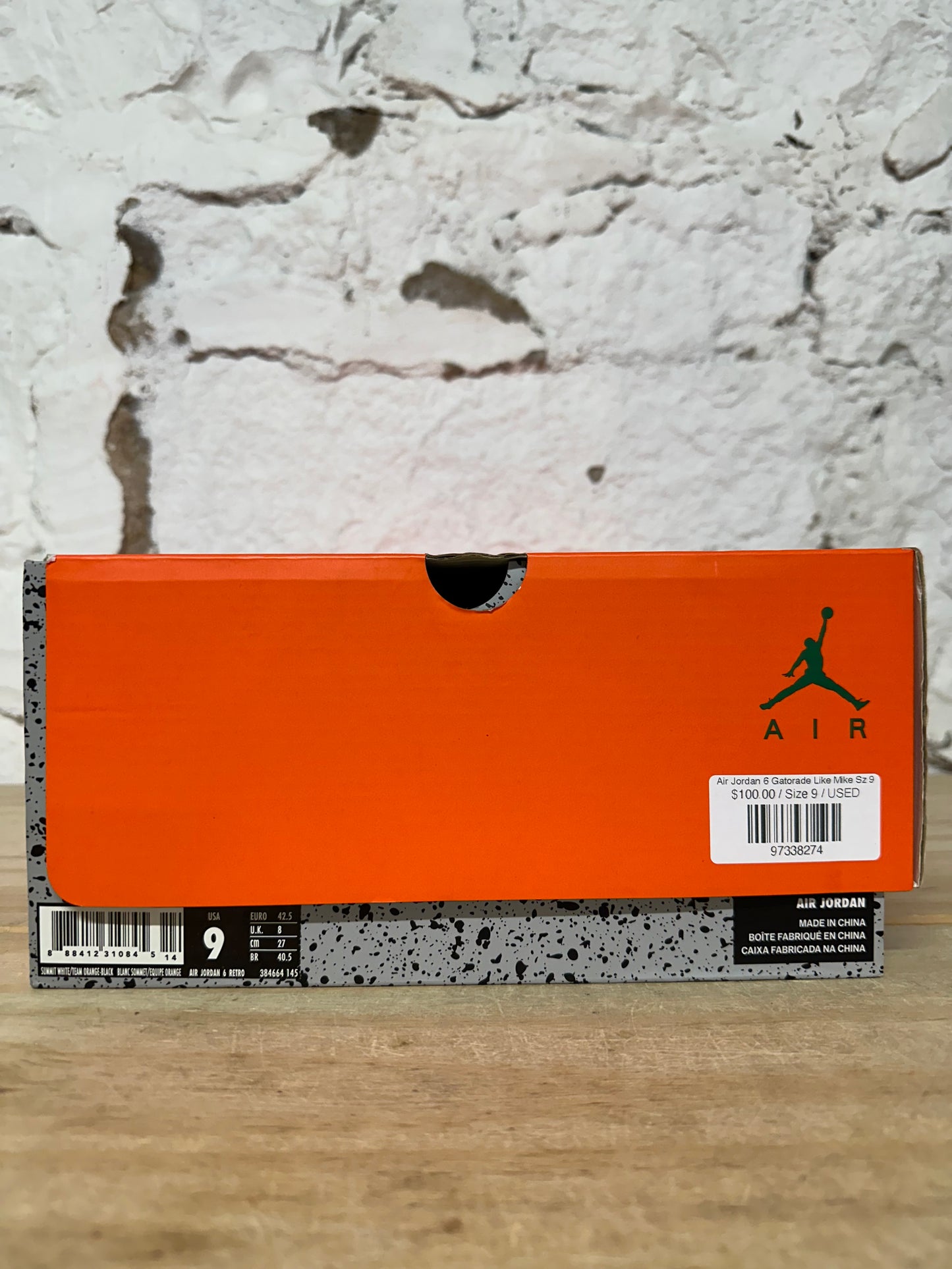 Air Jordan 6 Gatorade Like Mike Sz 9