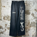 Better With Age F*** You Sweatpants Black Sz XL
