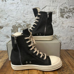 Rick Owens DRKSHDW Gray Canvas Cream High Sz 10 (43)