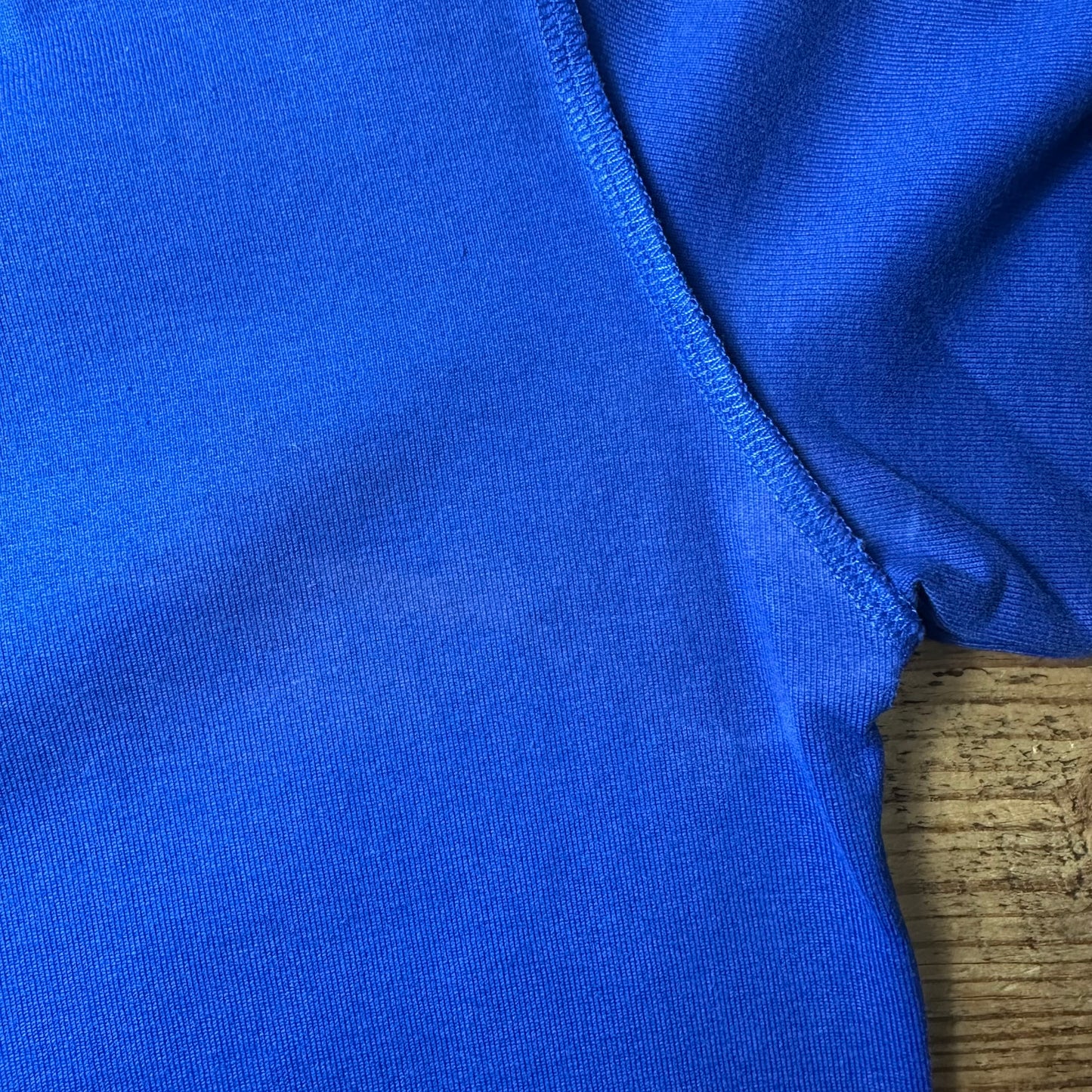 Louis Vuitton Embossed Logo T-shirt Blue Sz S (Stained)