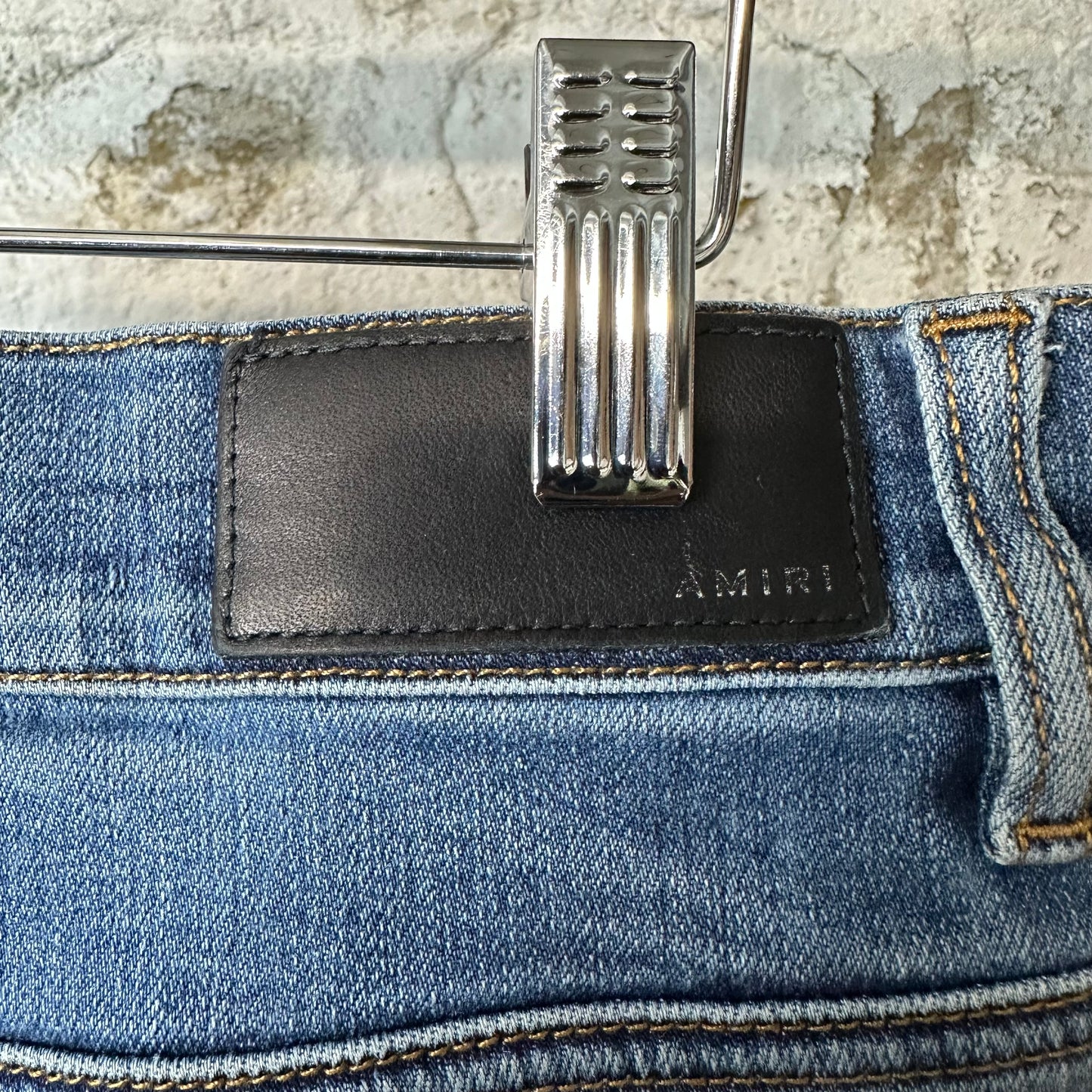 Amiri Plain Blue Denim Jeans Sz 32