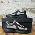 Prada Americas Cup Black Rubber Sneaker Sz 8 (41)