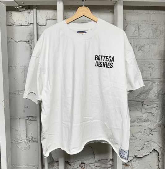 Bottega Desires F Em White T-Shirt Sz XL