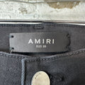 Amiri Tie Dye Splash Black Denim Jeans Sz 38