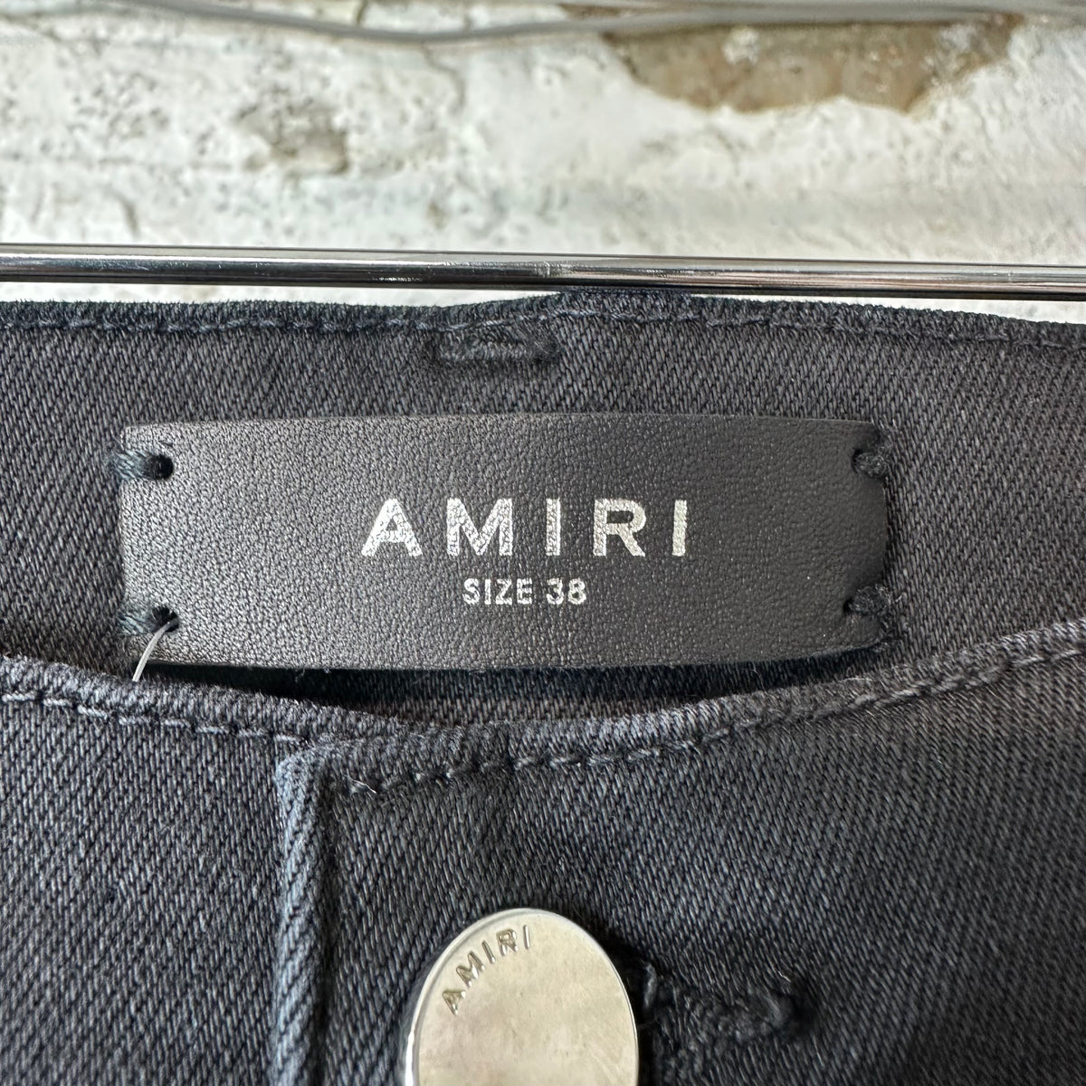 Amiri Tie Dye Splash Black Denim Jeans Sz 38