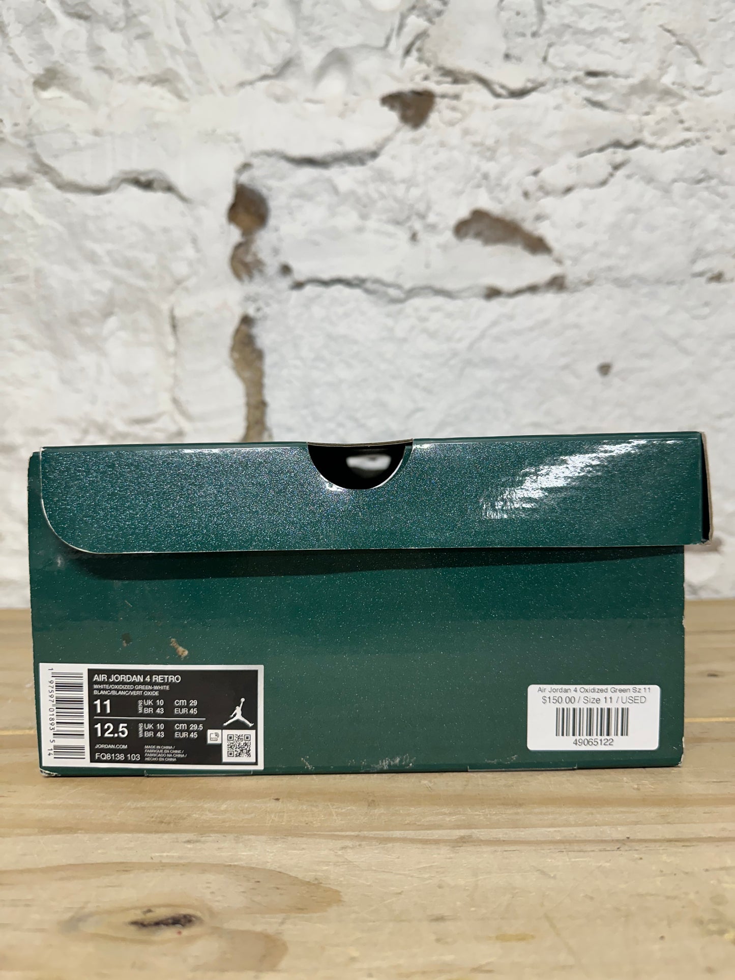 Air Jordan 4 Oxidized Green Sz 11