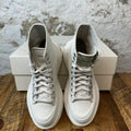 Alexander Mcqueen Silver Spell White Tread Boot High Sz 5.5 (37.5)