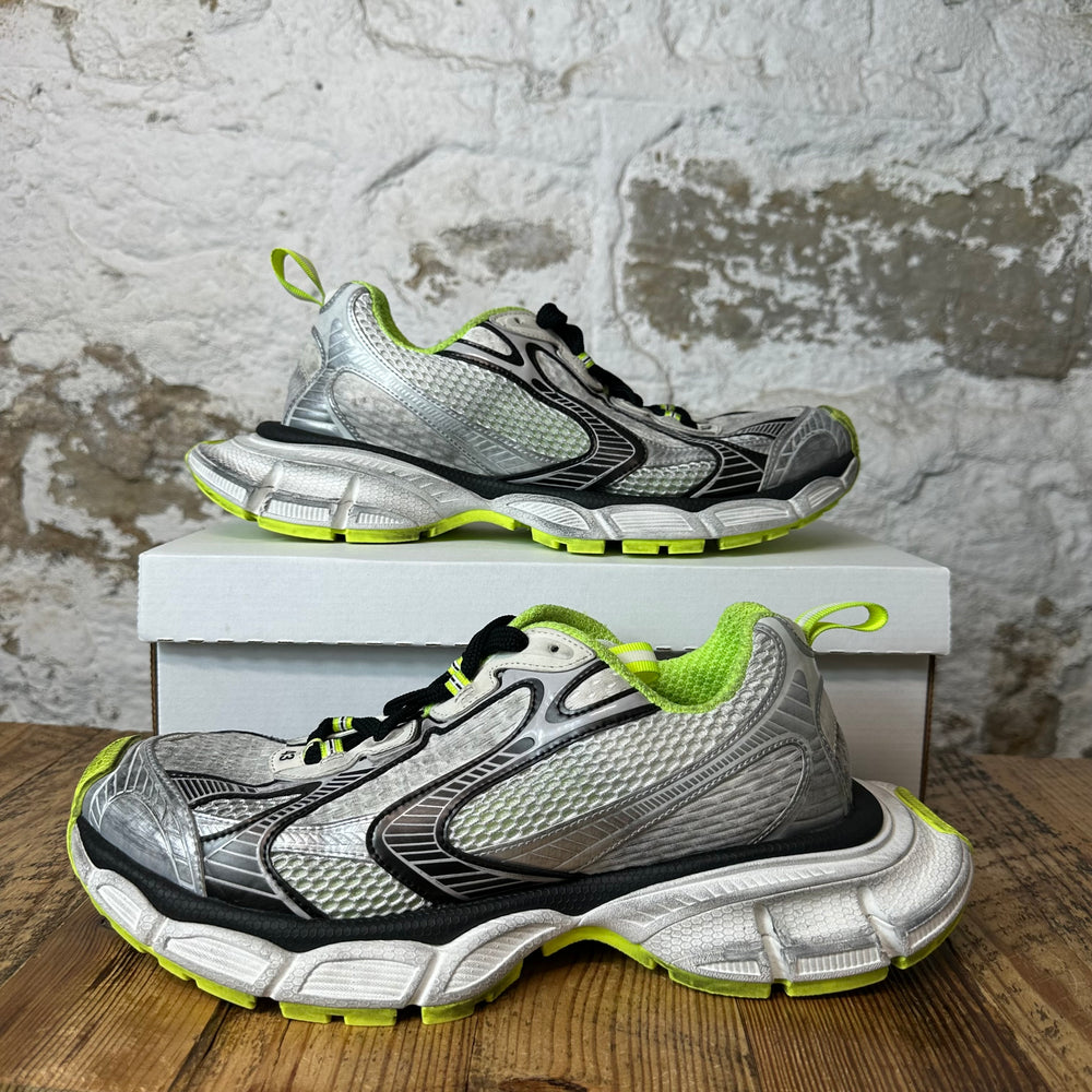 Balenciaga 3XL Grey Neon Green Sneaker Sz 10 (43)