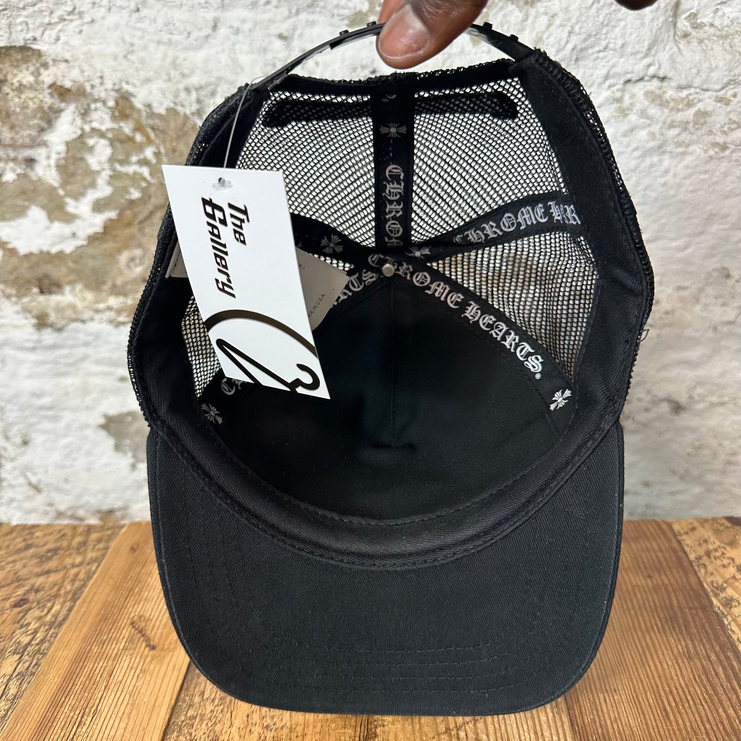 Chrome Hearts Printed Cross Black Trucker Hat