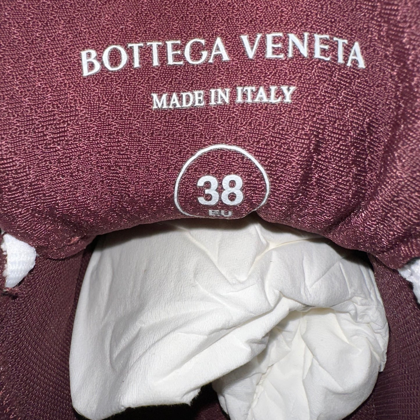 Bottega Veneta Burgundy Silver Orbit Sneaker Sz 6 (38) DS