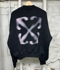 Off-White Faded Pink Arrow Black Crewneck Sz XS