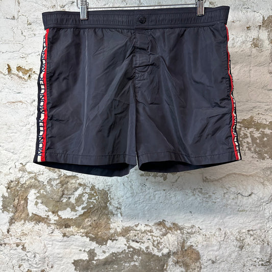 Moncler Side Stripe International Swim Trunks Sz L