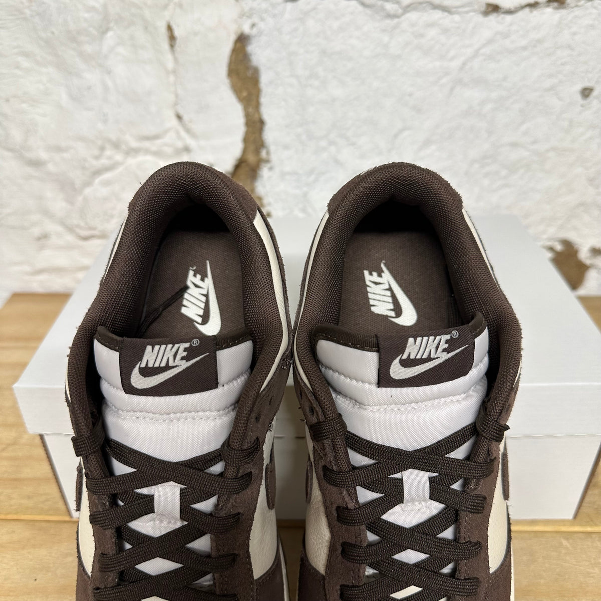 Nike Dunk Low Pale Ivory Baroque Brown Sz 10