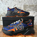 Dolce Gabbana Black Orange Blue Daymaster Sneaker Sz 11 (44)