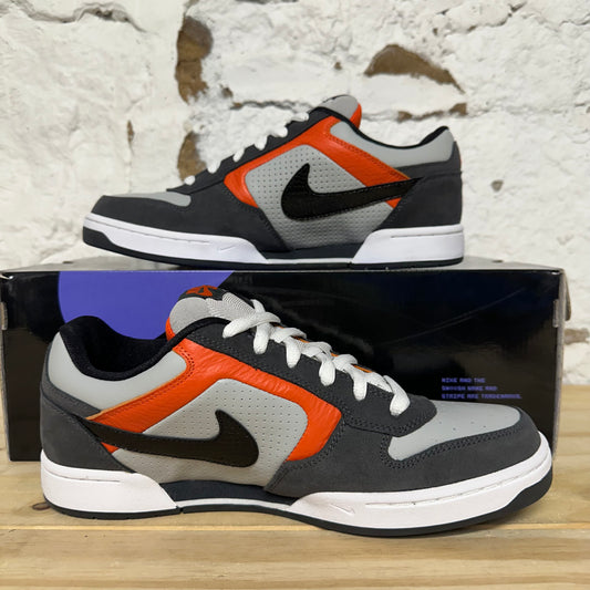 Nike SB Zoom Air Regime Grey Black Orange Sz 10 DS