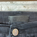 Amiri Plain Black Denim Jeans Sz 38
