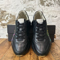 Gucci Rython Iridescent Logo Black Sneaker Sz 6.5 (39.5)