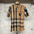 Burberry Plaid Button Up Shirt Sz L