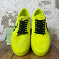 Off-White Black Arrow Neon Green Vulc Sneaker Sz 10 (43)