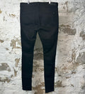 Amiri MX1 Black Paisley Black Denim Jeans Sz 38