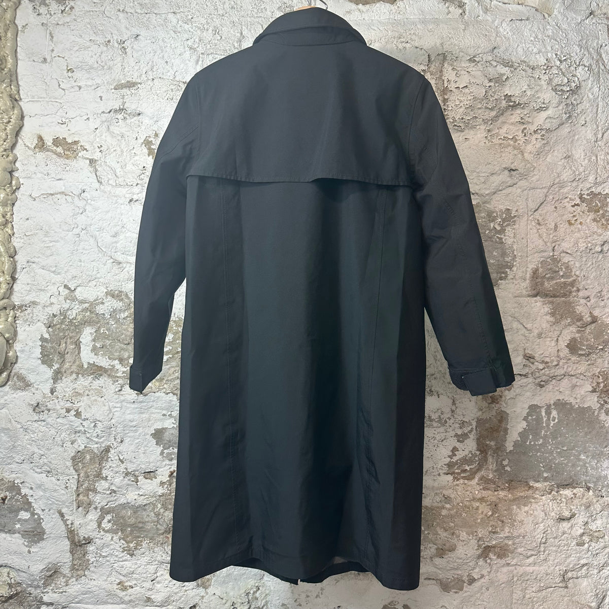 Prada Nylon Black Trench Jacket Sz XS (42)