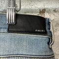 Amiri Embroidered Eagle Logo Blue Denim Jeans Sz 32