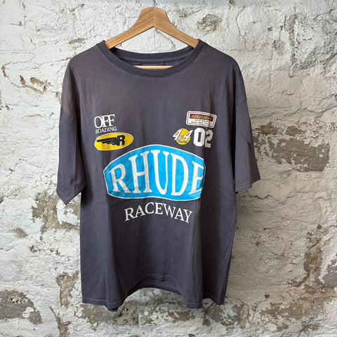 Rhude Raceaway T-shirt Brown Sz M