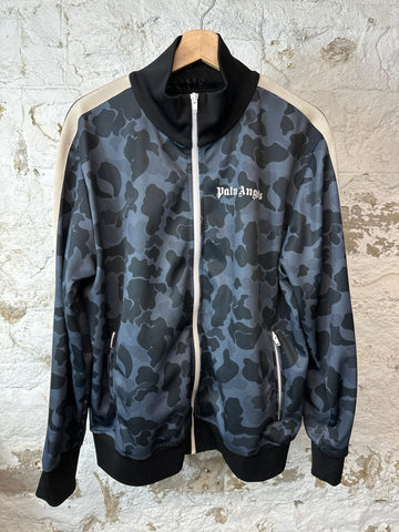 Palm Angels Gray Camo Track Jacket Sz XXL