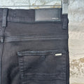 Amiri MX1 Aloha Patch Black Denim Jeans Sz 30