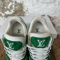 Louis Vuitton Green White Trainer Sneaker Sz 9 (7.5LV)