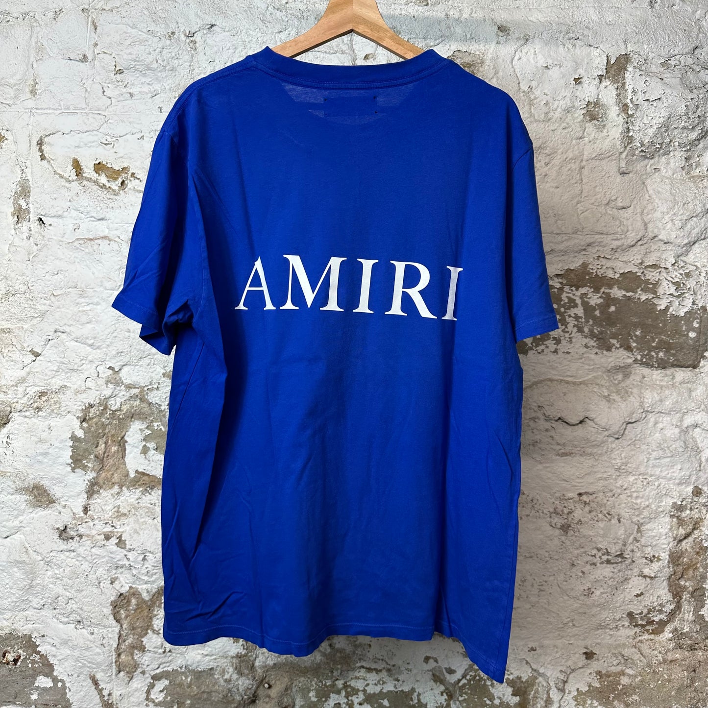 Amiri White MA T-shirt Blue Sz XL