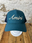 Amiri White Spell Teal Blue Hat