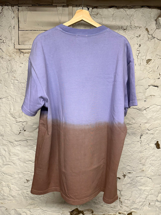 Warren Lotas Coffee In The Morning Brown Purple T-Shirt Sz XL