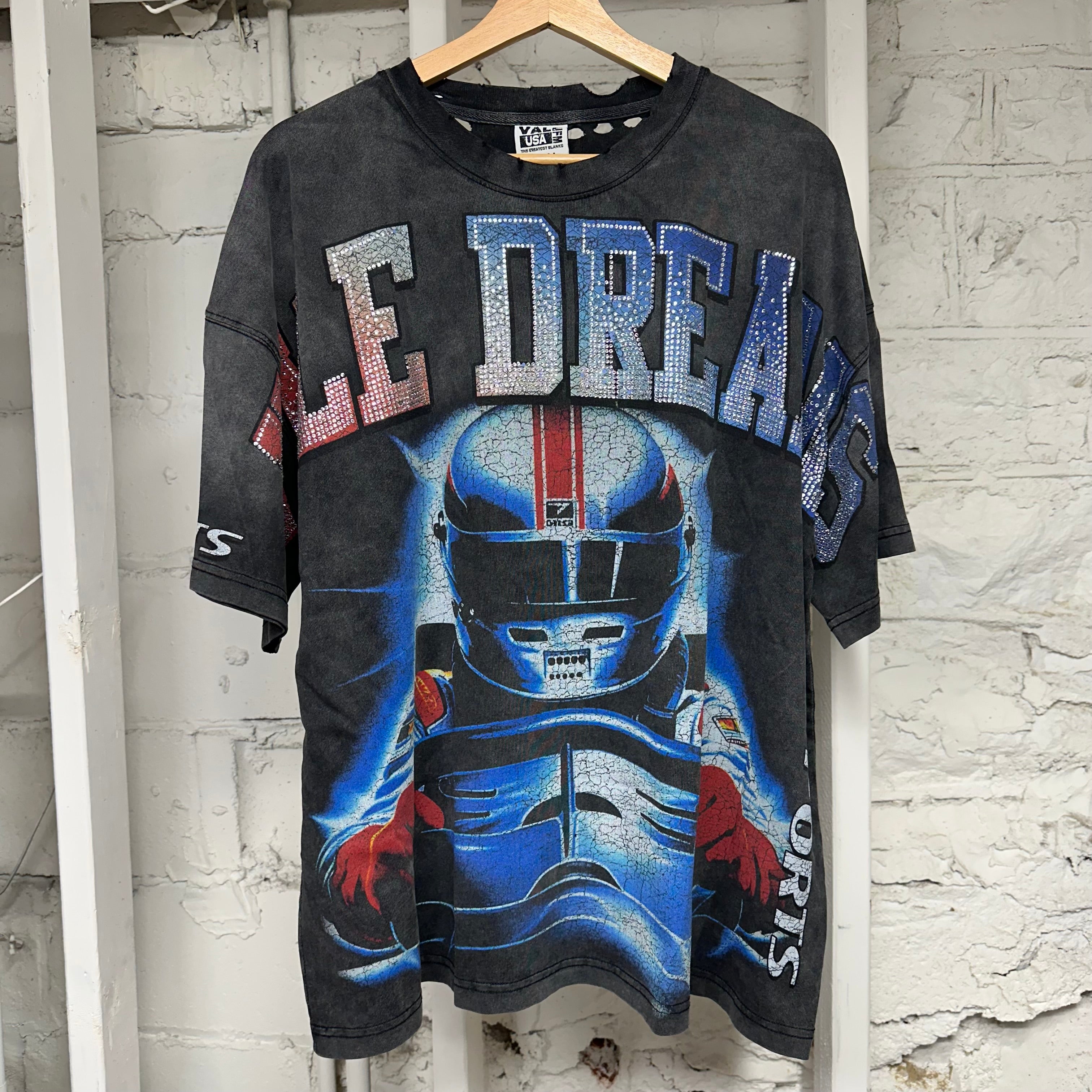 Vale Speed Bling Black T-Shirt Sz S