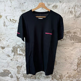 Chrome Hearts Pink Pocket Scroll T-shirt Black Sz M