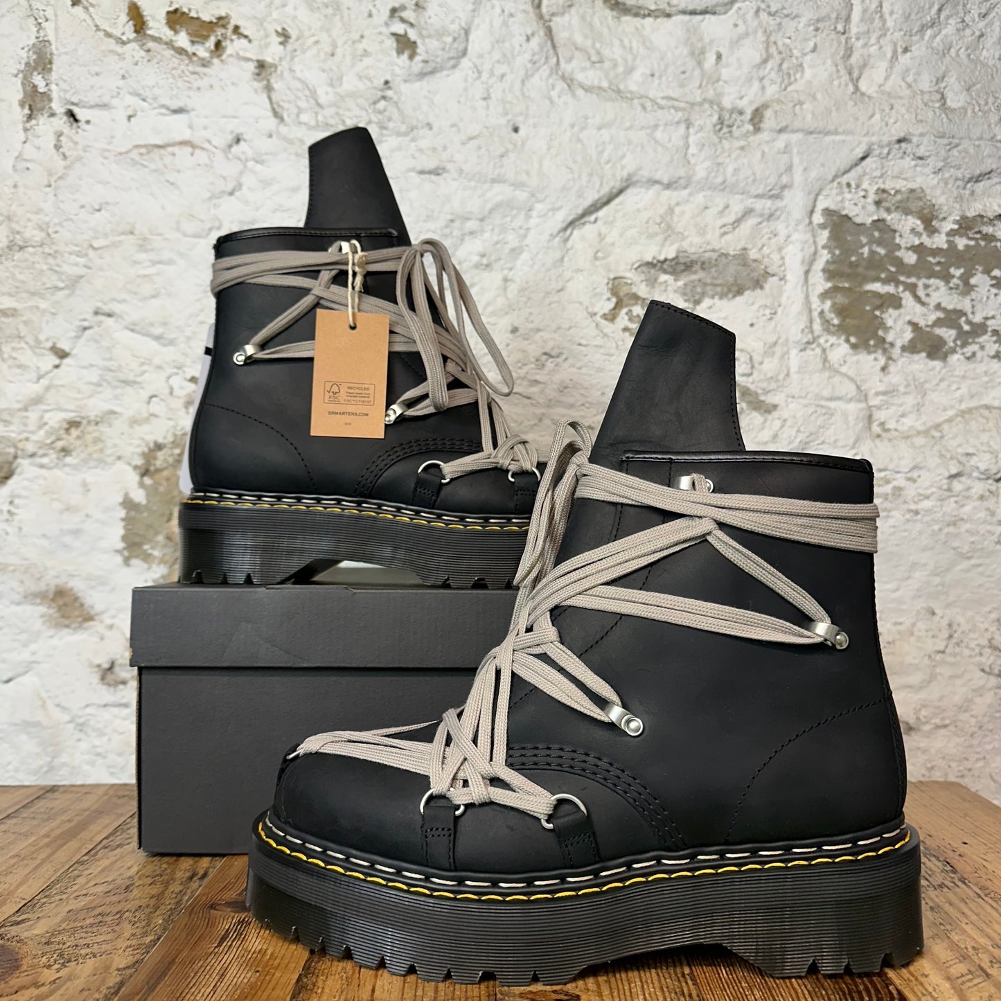 Rick Owens Dr Martens 1460 Megalace Boot Sneaker Sz 12 DS