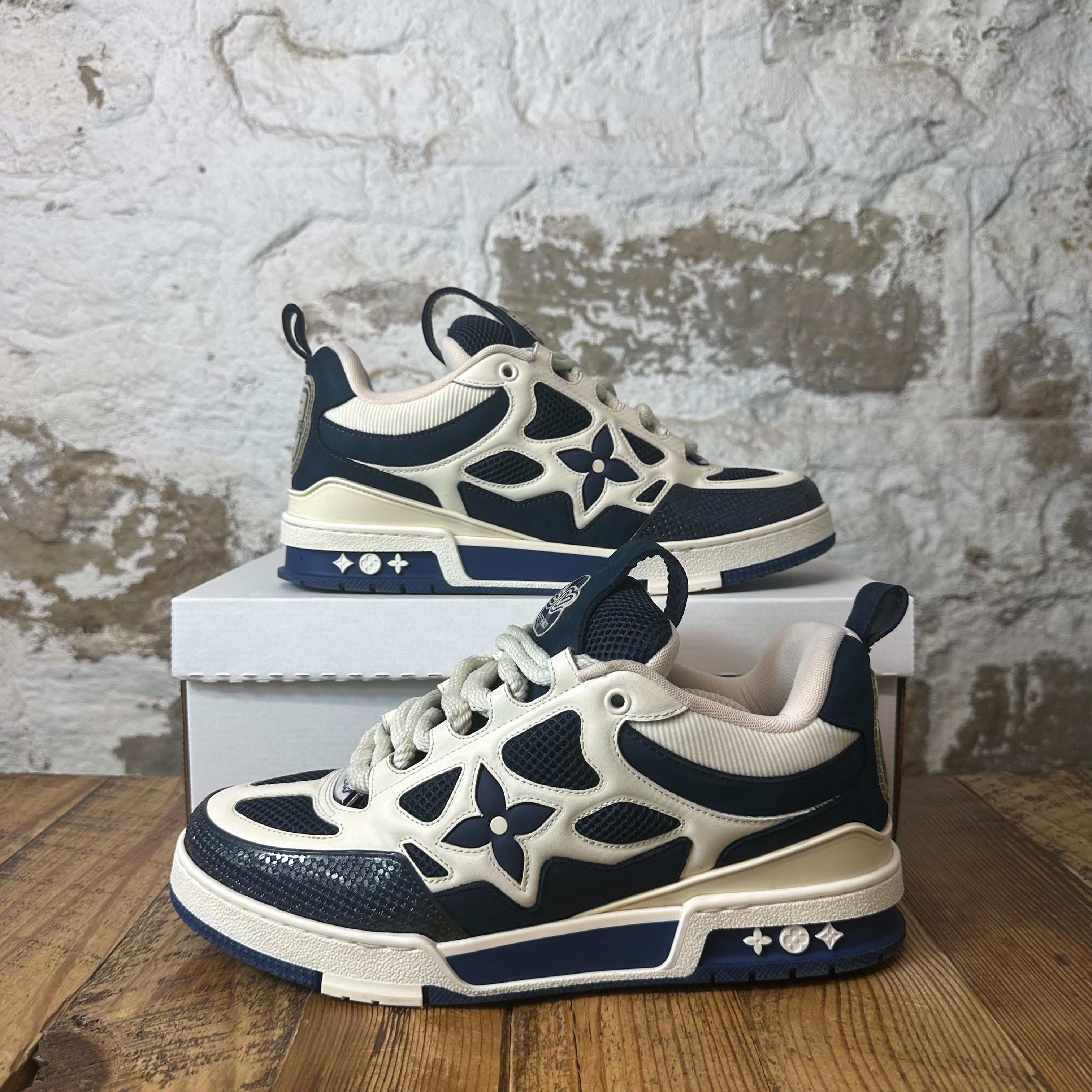 Louis Vuitton Navy White Skate Sneaker Sz 10 (8.5LV)