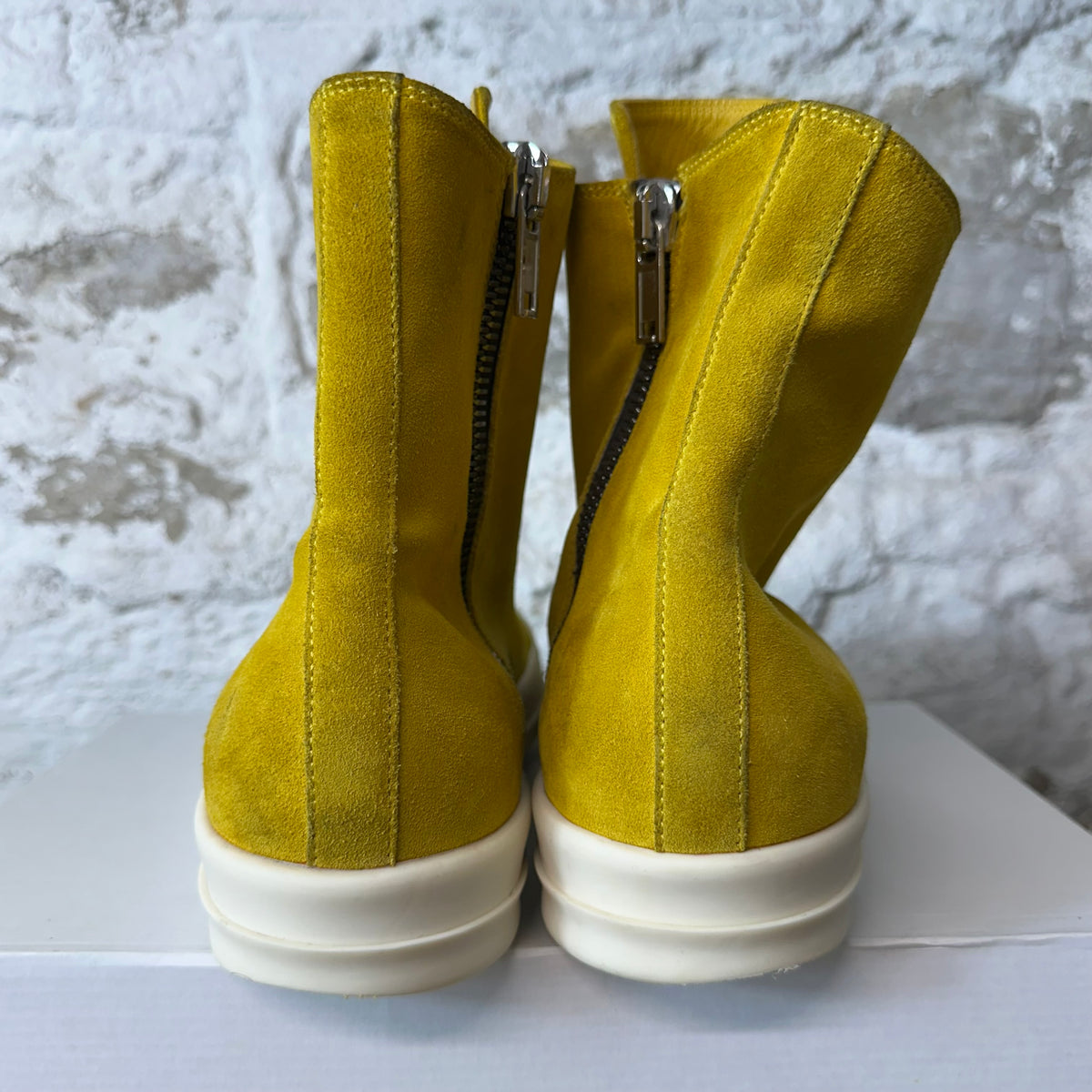 Rick Owens High Lemon Milk Sneaker Sz 10 (43)