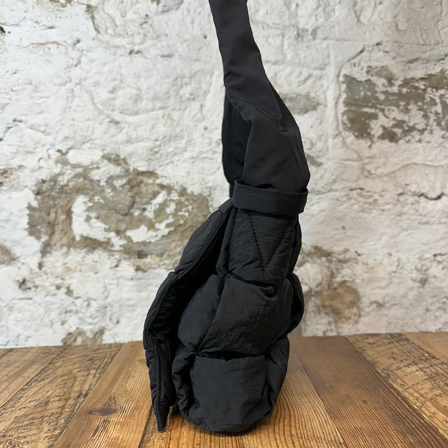 Bottega Veneta Black Padded Cassette Shoulder Bag