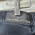 Amiri MX1 Black Patch Black Denim Jeans Sz 29