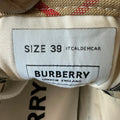 Burberry Tan Plaid Jack Sneaker Sz 6.5 (39)