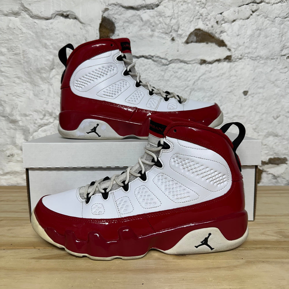 Air Jordan 9 White Gym Red Sz 9