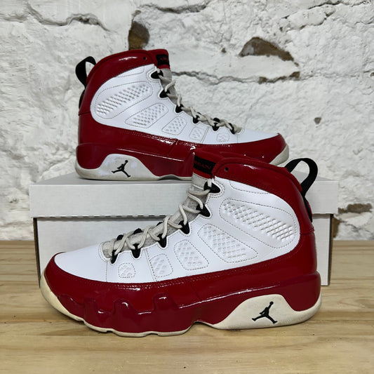 Air Jordan 9 White Gym Red Sz 9