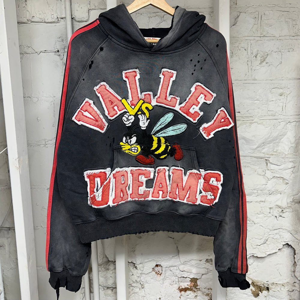 Vale Anthem Bee Black Hoodie Sz S