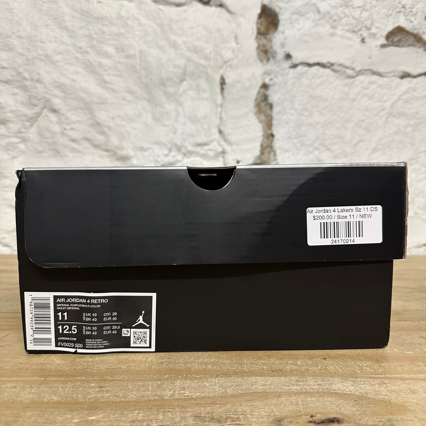 Air Jordan 4 Lakers Sz 11 DS