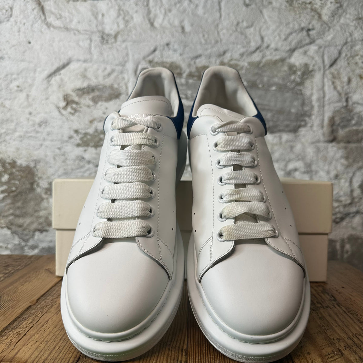 Alexander McQueen Blue Tab White Sneaker Sz 12 (45)