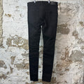 Amiri MX1 Grey Paisley Black Denim Jeans Sz 34