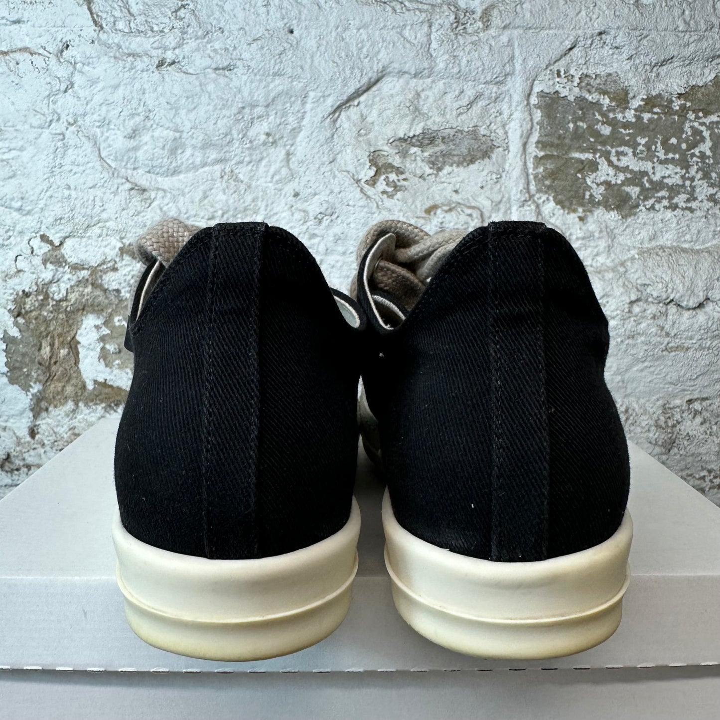 Rick Owens Jumbo Lace Black Milk Sneaker Sz 11 (44)