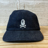 A Bathing Ape One Point Panel Cap Navy Hat