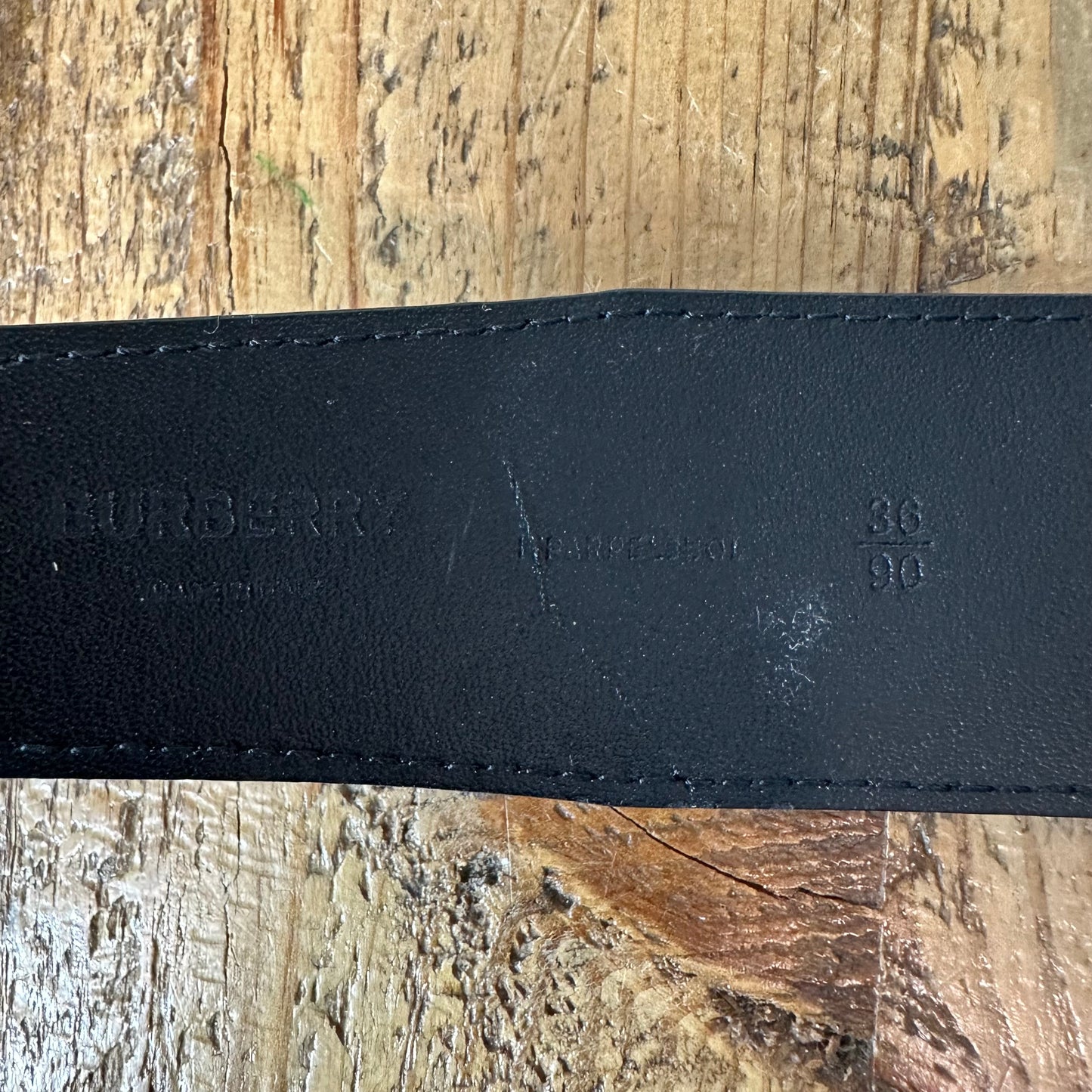 Burberry Brown TB Monogram Belt Sz (90/36)
